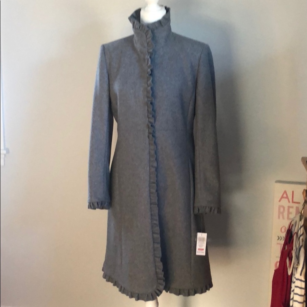 DKNY never worn Grey wool lined coat